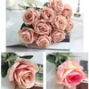 Décoratif Fleurs Couronnes 1 Pc Artificielle Rose Fleur Unfading Lint Réaliste Miniascape Fête De Mariage Maison El Bureau Bonsaï Décor