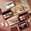 Novo Chocolate Eyeshadow Palette 6 Färg Silky blotta ögonskugga Vattentät lätt att bära skimmer Matte Coloris Makeup Palettes5991158