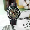 Gewinner 2020 Männer Military Mechanical Watch Automatisches Skelett Self Wind Male Reloj Analog Racing Sport Silikon Strap Armbanduhr