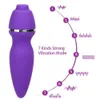 Massage Items upgrade 7 Speed Clit Sucker Vibrator Blowjob Vibrating Sexy Toys for Women with Two Head Oral Licking Clitoris Nippl9536035