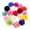 Çapı 11 cm Çiçek Kafası 20 Renkler Polyester Bez Gül Çiçek-Kafaları Doğum Günü Sevgililer Düğün Parti Duvar Arka Plan Deniz T9I001653