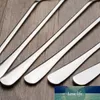 Cucharas de Metal para mezclar té de la leche, cucharas largas para café, Bar, cafetería, fiesta, suministros para beber, 6 uds.