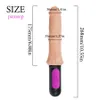 Flxur 10-läge realistisk dildo vibrators sexleksak för kvinnor flexibel mjukvärme penis klitoris stimulator masturbator produkt 210622