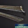 10 pièces/lot chaîne en acier inoxydable 2mm de largeur or Rose noir or argent couleur 50cm colliers femmes/hommes bricolage pendentif chaîne vente en vrac prix d'usine conception experte qualité