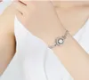 Mode complet bling AAA zircon diamants pierres précieuses bracelet chaîne bracelets pour femme or blanc argent couleur bijoux bijoux cadeaux