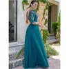 Blue Bridesmaid Dresses Chiffon One Shoulder Ruched Floor Length African Maid of Honor Gown Plus Size Prom Gowns