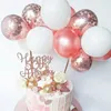 1 set Palloncino in lattice Cake Topper Decorazione Babyshower Fornitore Fai da te Bambini Palloncini di fidanzamento Festa di compleanno Cerimonia di nozze I2T7