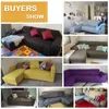 Sofa Covers voor Woonkamer Elastische Solid Corner Couch Cover L Forming Chaise Longue Slipcovers Stoel Protector 1/2/3/4 SEABER 211116