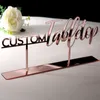 Tabletop znak spersonalizowany stół ślubny dekoracja niestandardowa nazwa kaligrafia hashtag wolnostojący wystrój recepcji impreza impreza Y201006