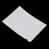 6x8 cm vit aluminiumfolie återanvändbar zip dragkedja