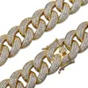 Link Chain TOPGRILLZ Maimi Cuban Bracelet Hip Hop Gold Color Iced Out Micro Pave Cubic Zircon Men's Jewelry Gifts Inte22