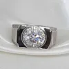 Meibapj vvs1color 1/ 2/3 s Diamant einfacher Ring für Männer Real 925 Sterling Silber Charme Fine Hochzeit Schmuck 6544473