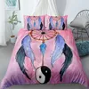 Dream-Catcher Boho Boho Bedding Set Dreamland Duvet Cover och Pillowcase Queen King size Bed Sets 210309