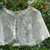 Wraps Jackets Girls Bolero Capelets för Bröllop Lace Cape Shrug Cardigan Sjal med blommig broderi Formell Party Dress