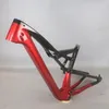 Fullfjädring Mountain Bike Frame FM10 Acceptera Custom Paint Fork Resor 150mm BB92 Bottom Bracket