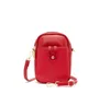 DHL30PCS çapraz vücut çanta kadın pu yarım daire şeklinde büyük kapasiteli telefon kredi kartı fermuar cüzdan karışımı renk