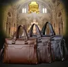 Männer Aktentaschen Leder Handtaschen Computer Laptop Tasche Vintage Laptop Aktentasche Männliche Computer Umhängetaschen Wasserdichte Büro Tragbare Tasche