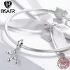 Bisaer 925 Sterling Silver Balloon Dog Tools Charms Puppet Dog Beads Fit Bracet Beads for Silver 925 Jewelry Making ECC981 Q0225178U