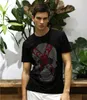 Różowy Paradise Plein T-Shirts Marka Designer Rhinestone Czaszki Mężczyźni Koszulki Klasyczne Wysokiej Jakości Hip Hop Streetwear Tshirt Casual Top Tees FHZW5985