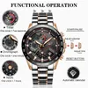 Lige 2020 Neue Business Herren Uhren Top-marke Luxus Edelstahl Wasserdichte Sport Chronograph Quarzuhr Männer Reloj Hombre Q0524