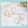 stud Jewelrystud Fashion Heart Orains Web Celebrity Street Snap Love Adorn Artor1 Drop Delivery 2021 JNH85