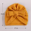 Baby hår tillbehör barn stickade bågar turban babes hatt nyfödda huvud wraps för baby girls boys beanies sjukhus kepsar