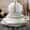 Jingdezhen – vaisselle en porcelaine de haute qualité, 58 têtes, ensemble de vaisselle, bol, assiette, plat chinois domestique, cadeau, porcelaine de haute qualité