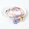 Cat Collars & Leads Pet Collar Cute Daisy Flower Pattern Bell Adjustable Dog Ribbon For Safety Neck Ring