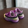 AOGT 2021 ربيع جديد أحذية طفل محبوك تنفس طفل الصبي فتاة الأحذية ناعمة مريحة الرضع حذاء رياضة الطفل الأحذية 210312