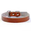 Leather Dog Collars Pet Puppy Dogs Adjustable Collar Pin Buckle Leashes Teddy Samoyed Cat Pets Supplies Accessories Durable BH5276 WLY