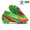 Top Mercurial Superfly 7 Elite FG Soccer Cleats Schoenen Zwart Wit Blauw Roze Laser Crimson Metallic Silver Faith Antrcite Men Designer Football Boots Sneakers