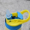 Tazze Sippy diritte per sublimazione UV Cambia colore Bottiglia per bambini Vuota Simpatica tazza per acqua per bambini in acciaio inossidabile da 12 once in grandi quantità Sicuro per bambini all'ingrosso AAA