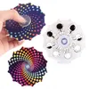 Fidget Leksaker Dubbelsidig Fingertip Spinning Top Party Rainbow Color Antistress Spin Toy Present Barnens gåvor