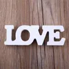 Letras Woody Madeira Romântica Alfabeto Inglês "Love" Home Decoração Acessórios Letra de madeira sinal para artesanato decoração de mesa de casamento 211105