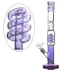 Bongs de água de vidro de gravidade Cachimbo de vidro de fumaça Freezable Coil Bong Hookahs Heady glass Dab Rigs Downstem Perc com tigela de 14 mm 33 cm de altura