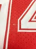 Maillot de basket-ball personnalisé David # Thompson College pour hommes, tout cousu rouge, taille 2XS-5XL, numéro et nom, qualité supérieure