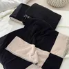 Brief deken zachte wol luxures sjaal sjaal draagbaar warm plaid bank bed fleece lente herfst vrouwen gooien dekens
