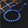 Turkije Blue Evil Eye Charm Kralen Strengen Armbanden Vrouwen Handgemaakte Gevlochten Touw Armband Mode-sieraden 180