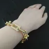 S925 Sterling Silver For Women U-shaped Link Zircon Charm Bracelet Luxury Brand Jewelry Fine Gift