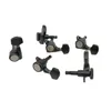 Custom Black Guitar Locking Tuners 3R3L Lock String Tuning Key Pegs Machine Heads with Hexagonal Handle for LP SG Guitar