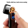 USB oplaadbare aanraakschermschakelaar kleurrijke winddichte aanstekers elektronische sigarettenaansteker vlamloos