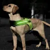 K-förmiges leuchtendes LED-Geschirr für Haustierhunde, reflektierendes Brustgeschirr für mittlere und große Hunde, Sicherheit bei Nachtreisen 210712