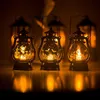 Halloween rétro LED petite lampe à huile lumière rougeoyante décoration suspendue ornements de fête à la maison fournir des accessoires d'horreur truc ou friandise