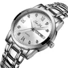 Top Brand Luxury Mens Watches Luminous Waterproof Stainless Steel Watch Quartz Men Date Calendar Business Wristwatch For men 220208
