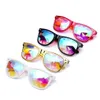 Caleidoscoopglazen rave festival party edm zonnebril afgebogen lens lunette de soleil femme lentes2522875