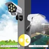 3 Modos Lámparas solares de 77 lámparas solares al aire libre IP65 Lámpara de pared de la calle impermeable Pir Motion Sensor Falso de la cámara Falta Luces LED para Gard3795391