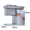 400kg/h Automatic Electric Meat Vegetable Cutting Slicing Machine Commercial Meat Block Slicer Cutter Price 220V