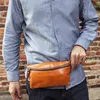 HBP Aetoo Na moda bolsa casual, saco de ombro artesanal vintage masculino, planta de tanning de tanning saco inclinado