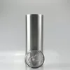 US Warehouse 20oz 30ozsraight Skinny Tumbler Travel Coffee Mug Stainless Steel Insulation Vacuum Tumbler USA Stock 279o