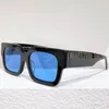 solglasögon OW40014 herrmode klassisk tjock tallrik SVART vit fyrkantig båge designer ff solglasögon ledig all-match semester 55-19-148 anti-UV400 skydd